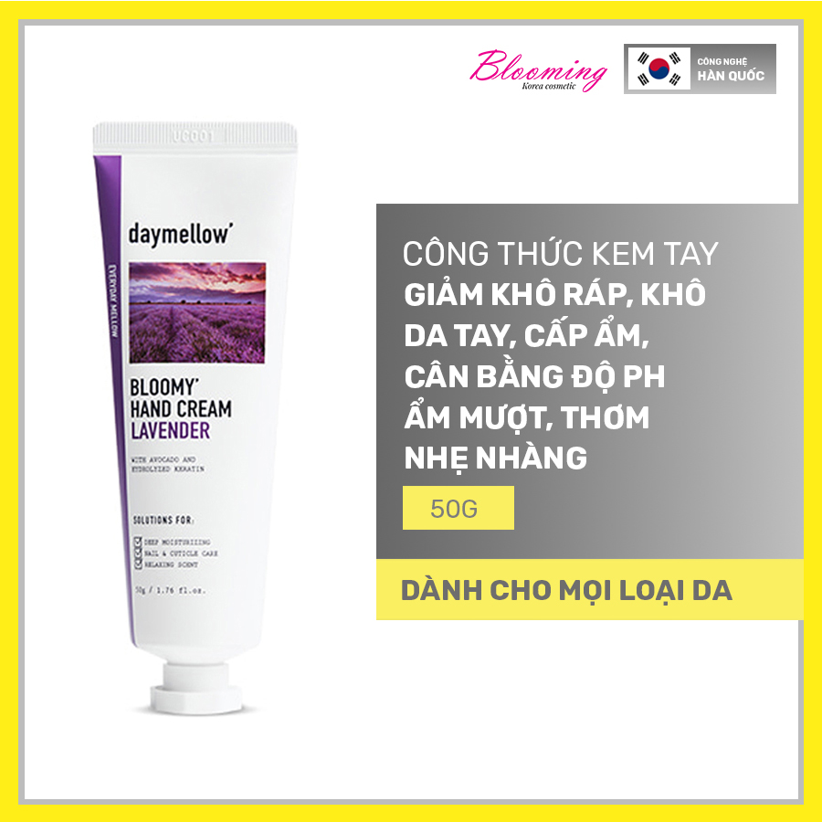 Kem Dưỡng Da Tay Giữ Ẩm, Chống Lão Hóa Daymellow Bloomy Hand Cream 50ml