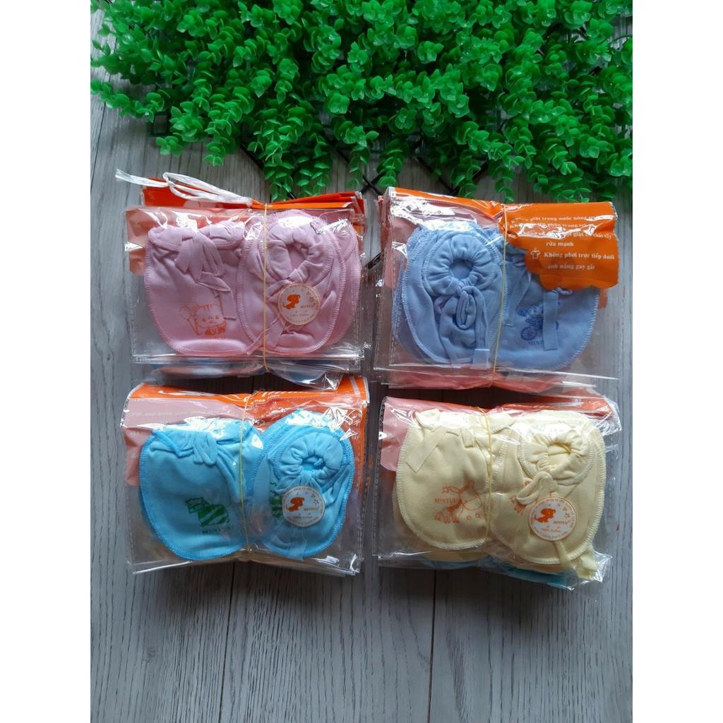 Bao chân bao tay sơ sinh cho bé Hàng Việt Nam (1 set)