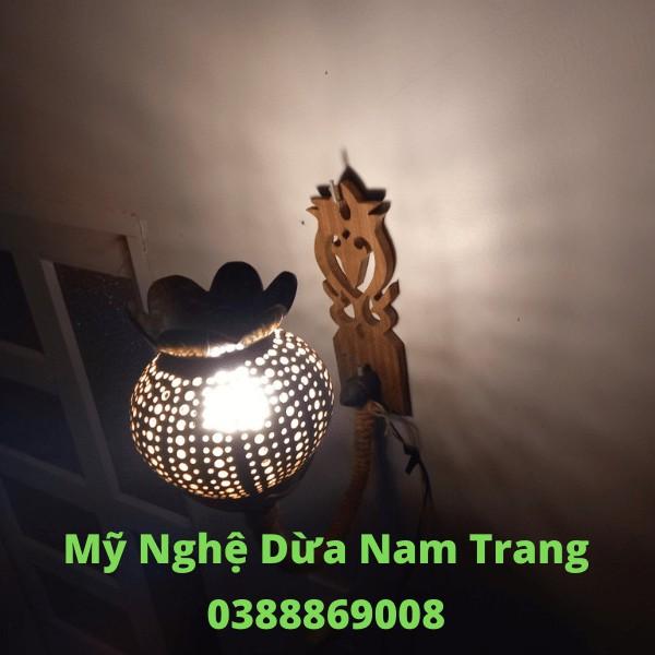 Đèn gáo dừa đèn ngủ và trang trí đọc đáo