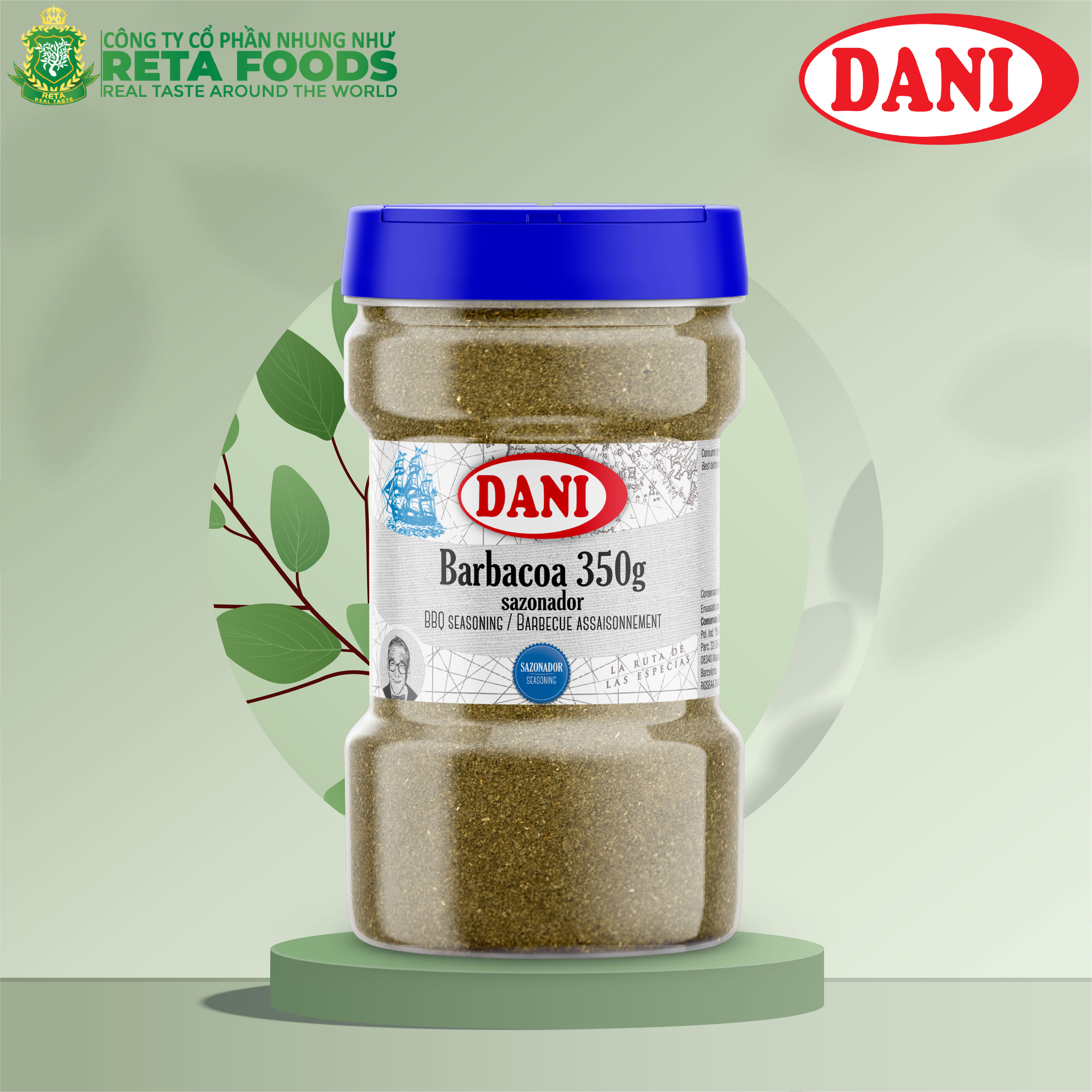 Gia vị tẩm ướp đồ nướng Dani - Barbecue Seasoning 350 Gr