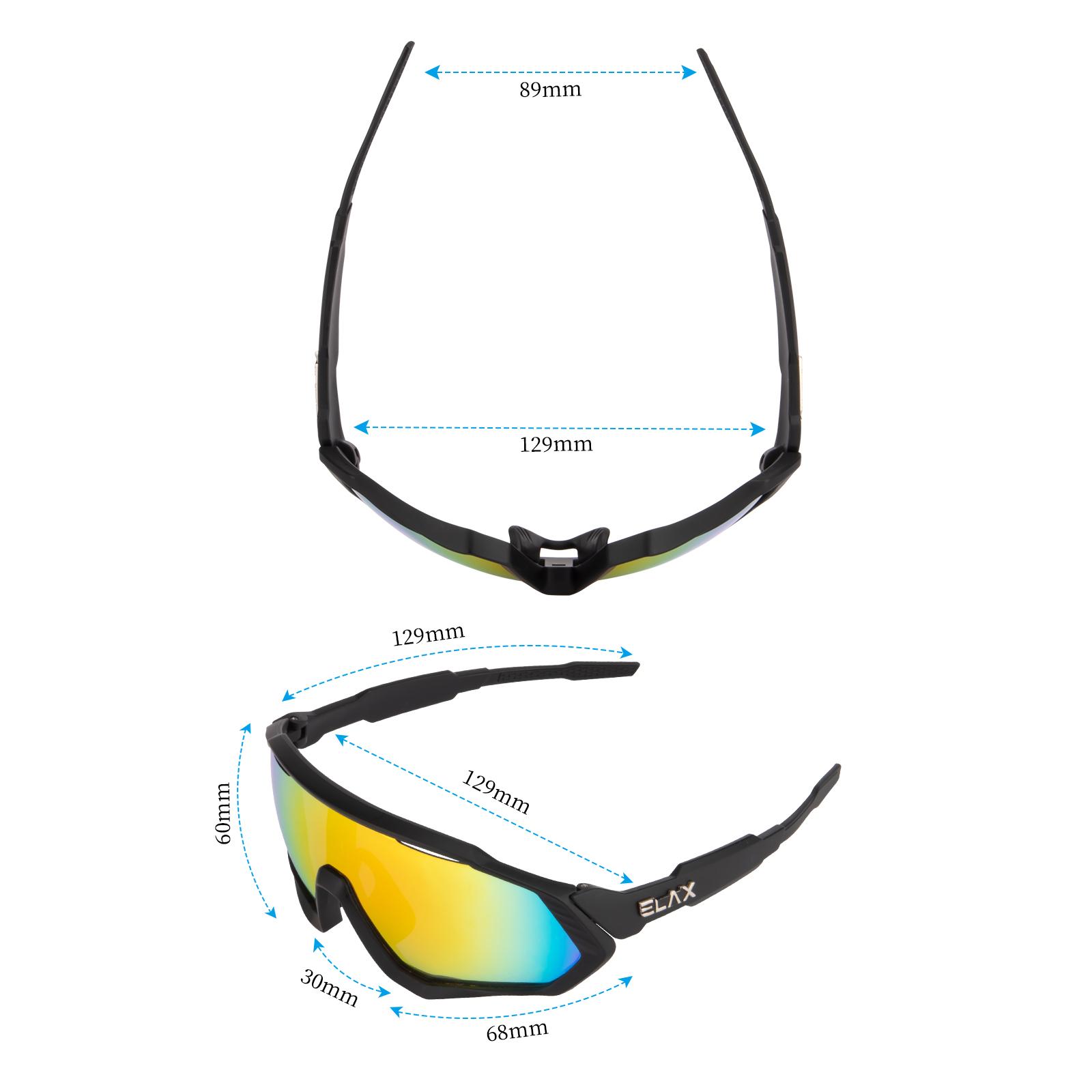 Thương hiệu Kính râm thể thao Kính râm kính chống kính bảo vệ UV Bảo vệ Windproof Outdoor Goggles Kính mắt thể thao dành cho nam giới phụ nữ Color: SC1007-04 Lenses Color: 1 lens-no box