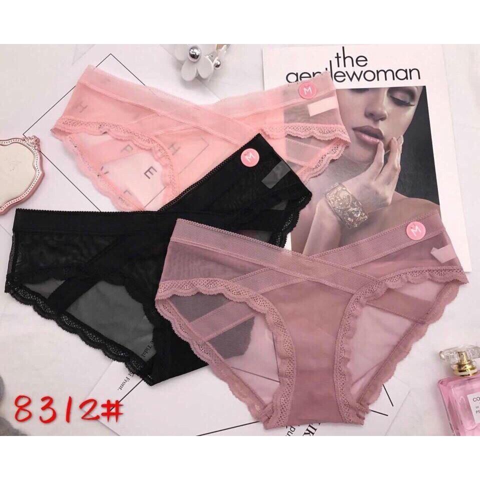 SET 05 QUẦN LÓT REN LƯỚI CHÉO CAO CẤP