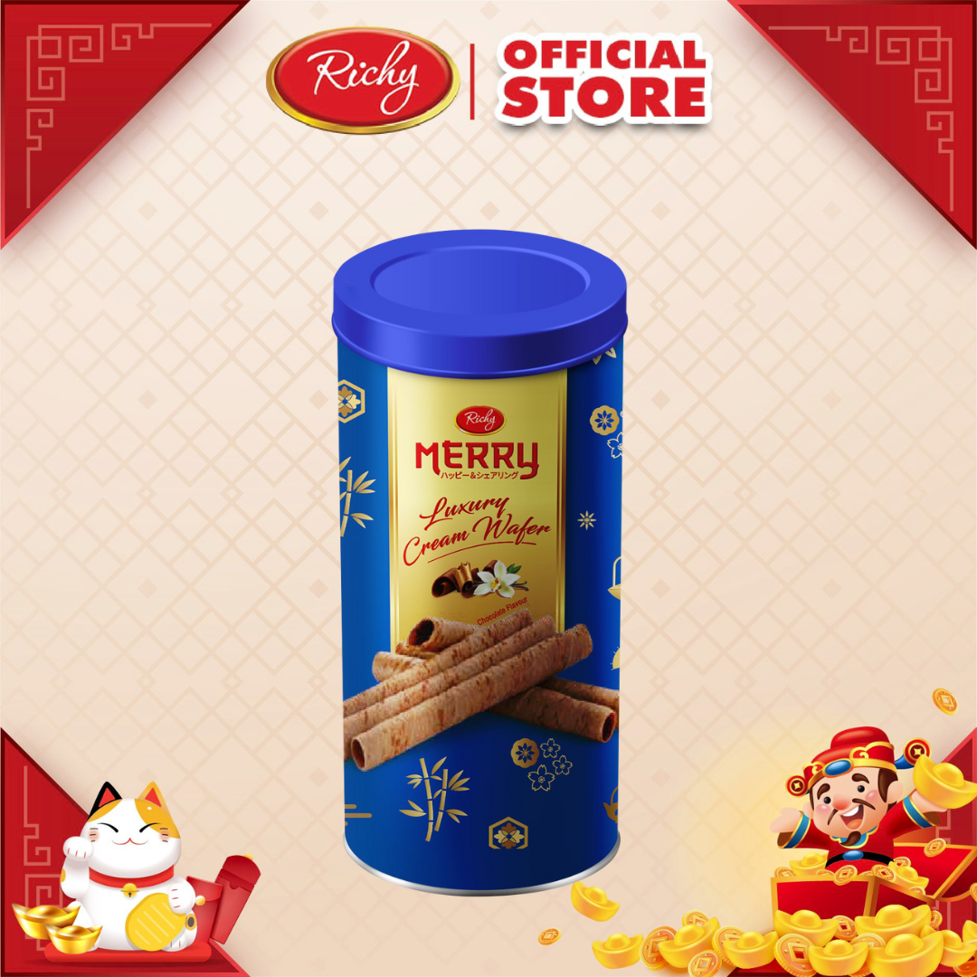 Bánh kem quế lon Merry hương socola 208g