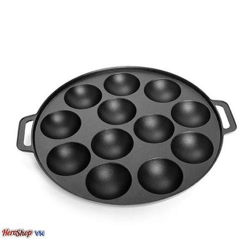 Khuôn Đổ Bánh Khọt 10 lỗ Nắp Inox Vạn Lợi Dragon - khuôn bánh khọt