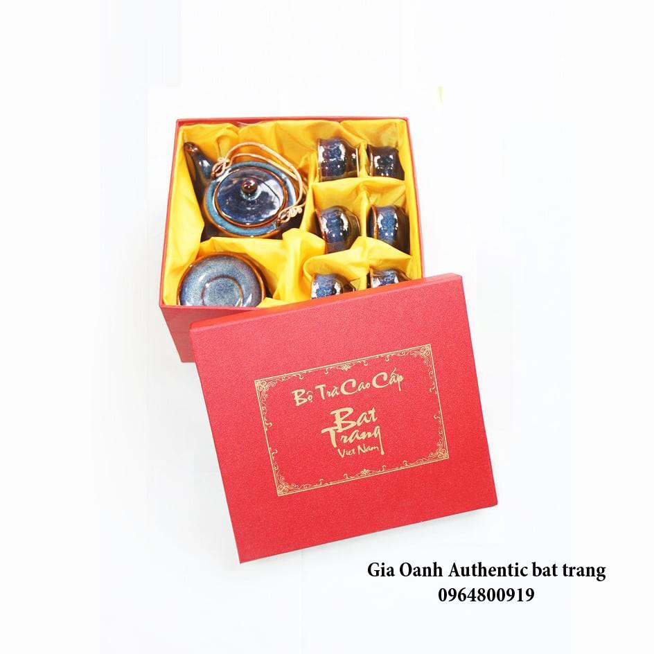 BỘ ẤM QUÀ TẶNG MEN XANH HỎA BIẾN ĐẲNG CẤP