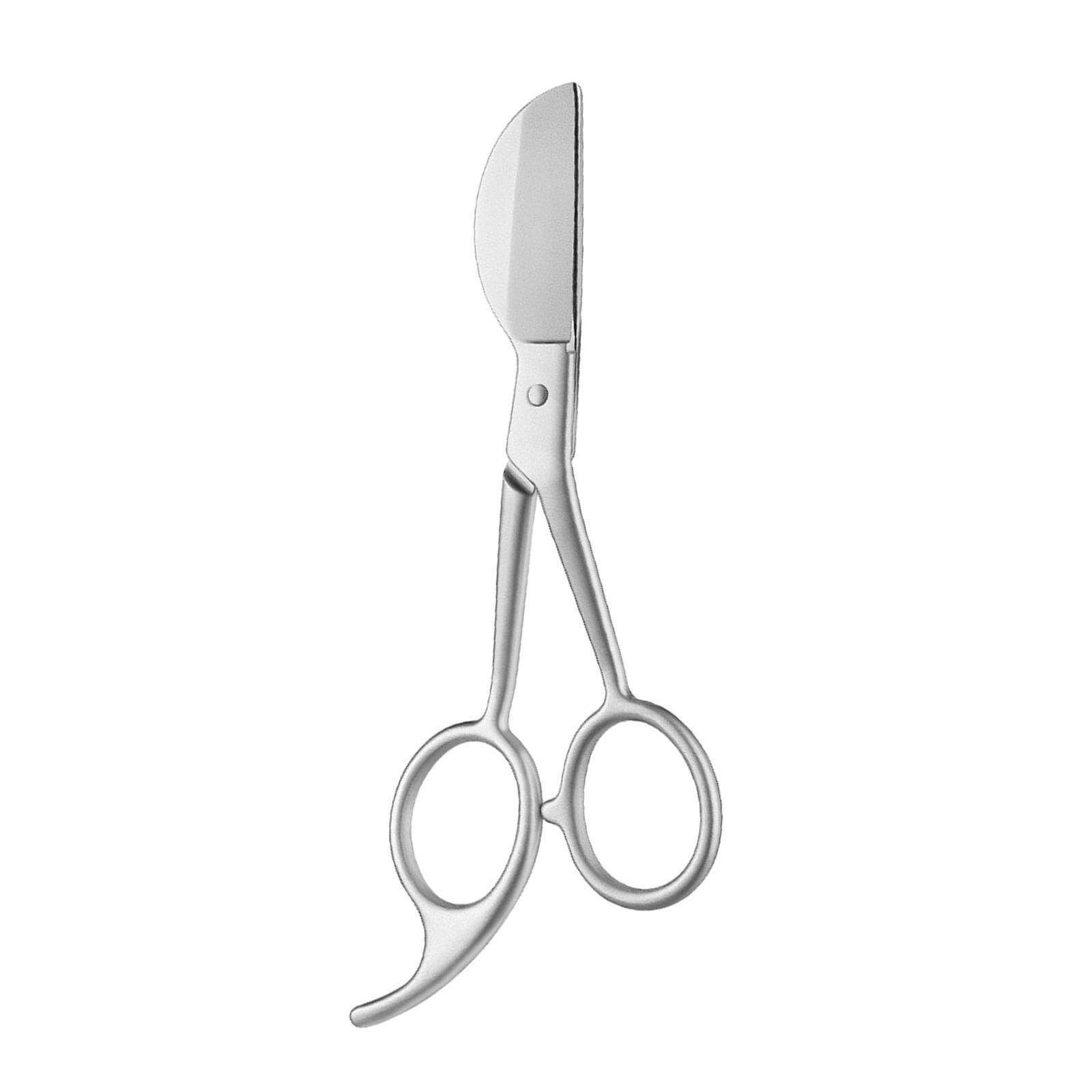 Applique Scissors Duckbill Blade  Portable Straight Handle Miniature Scissors  Blade for Professionals Fabric Sewing Rug Making