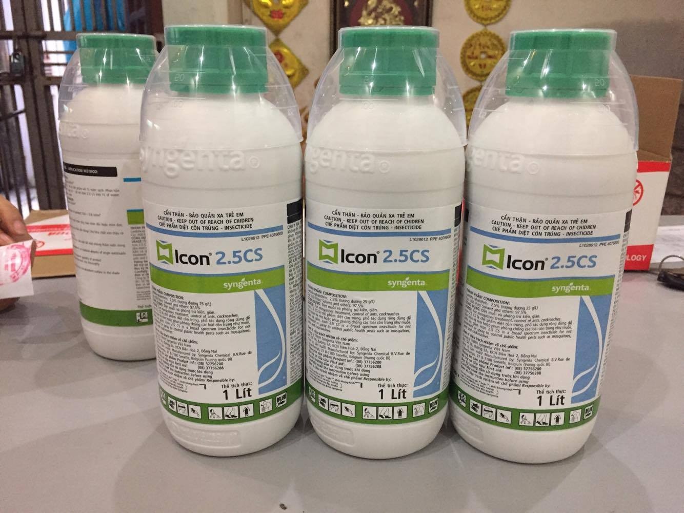 Thuốc diệt muỗi Icon 2.5 CS 1 lít dùng cho nhà ở và chuồng trai, diêt côn trùng gây hại trên cây trồng