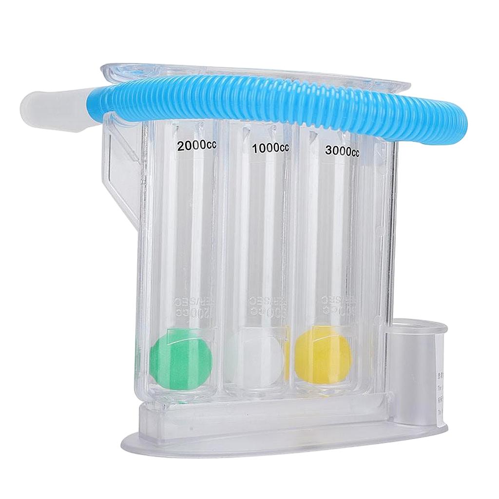 Lung Deep Breathing Trainer Exerciser Device Incentive Spirometer