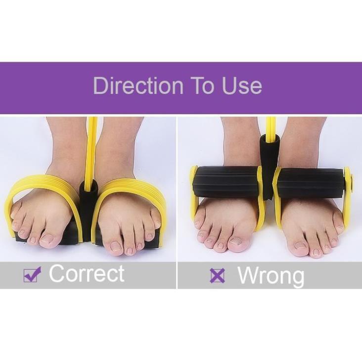 Dây kéo tập cơ bụng lưng tummy 4 ống đàn hồi hỗ trợ gym gập tại nhà dáng chuẩn vòng eo thon