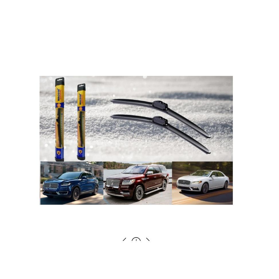 Combo cần gạt nước mưa ô tô Nano Silicon Macsim cho xe Lincoln MKZ 2014-2018