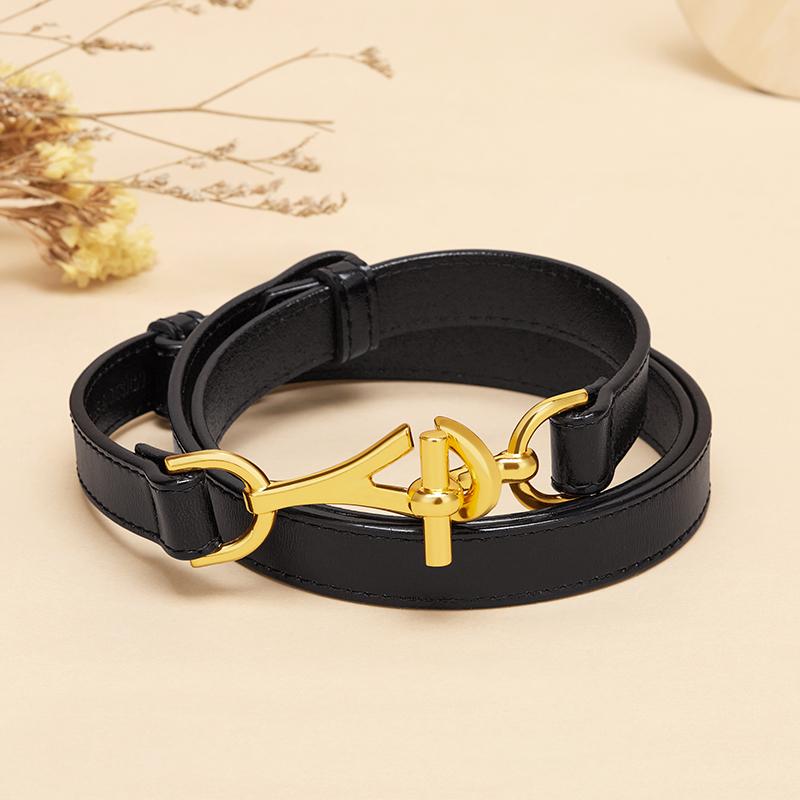 Cnoles Thiết Kế Đơn Giản Đồng Bằng Da Bò Thật Thắt Lưng Nữ Dây Thắt Lưng Thời Trang Jean Quần Váy Dây Thắt Lưng Da Dây Lưng