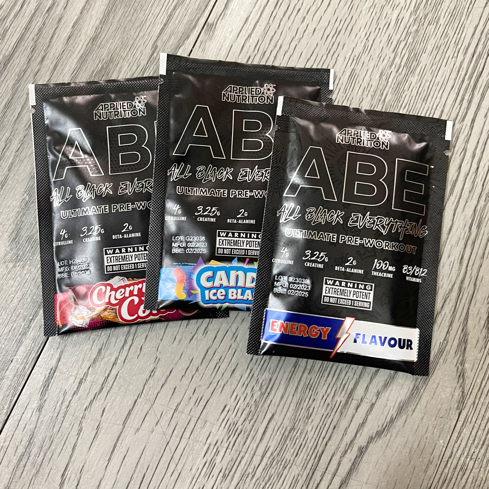 Gói dùng thử Sample - Pre workout ABE của Applied Nutrition - Tăng sức bền, sức mạnh tập luyện, tăng tỉnh táo tập trung - Hàng chính hãng