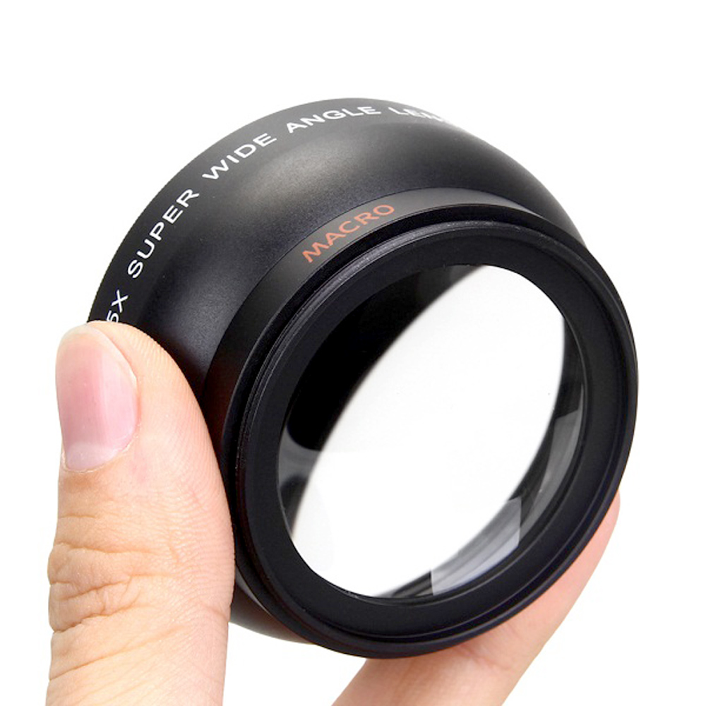 Ống kính góc rộng 58MM 0,45x HD với  macro thay thế cho máy ảnh Canon Nikon Sony Pentax 58MM
