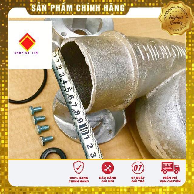 Đầu bơm nước chế đầu nổ va moto điện sang ống 90mm