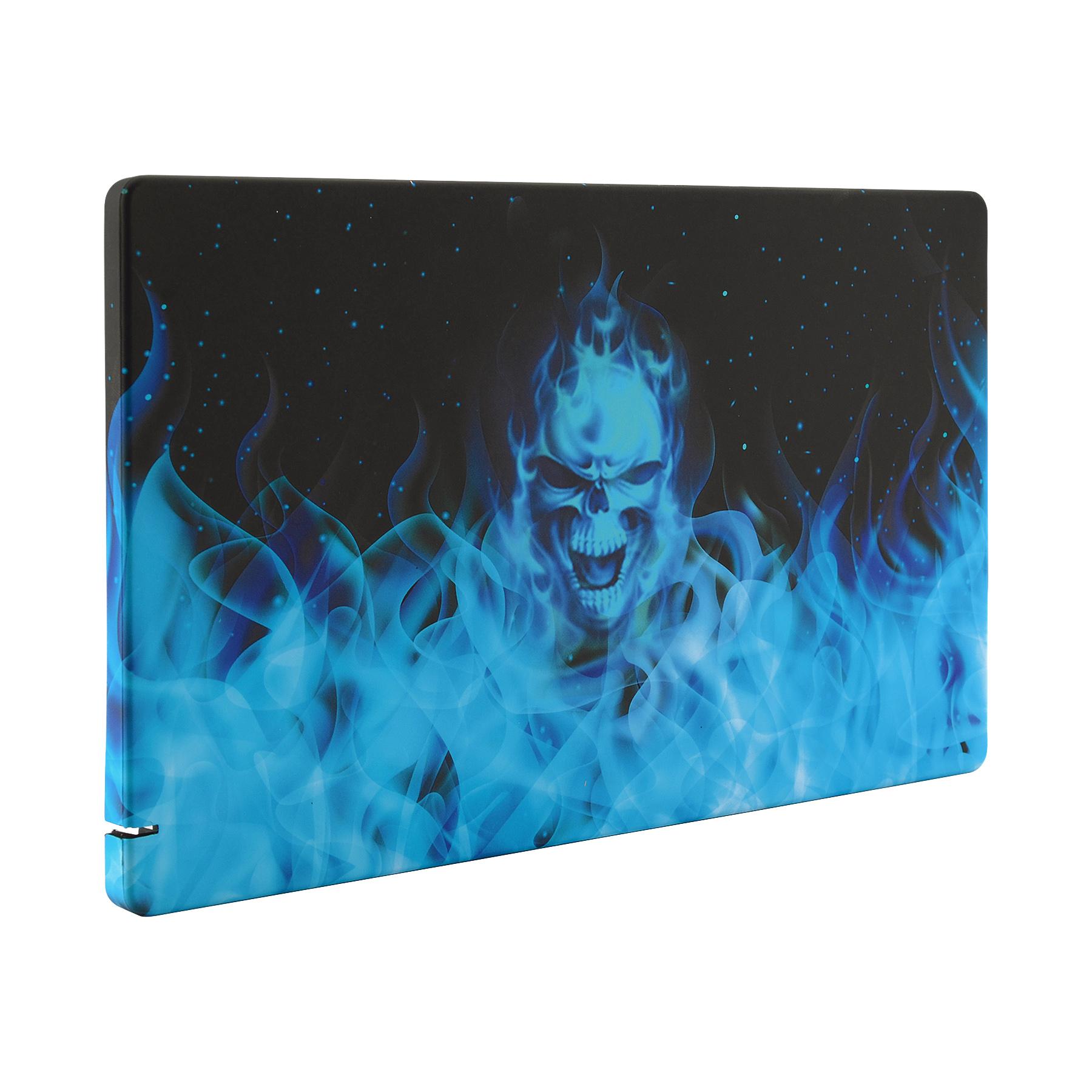 Mặt nạ tay cầm cảm ứng mềm tùy chỉnh eXtremeRate, Vỏ vỏ thay thế DIY có hoa văn cho Nintendo Switch Dock-Dock KHÔNG bao gồm Màu sắc: Ngọn lửa xanh