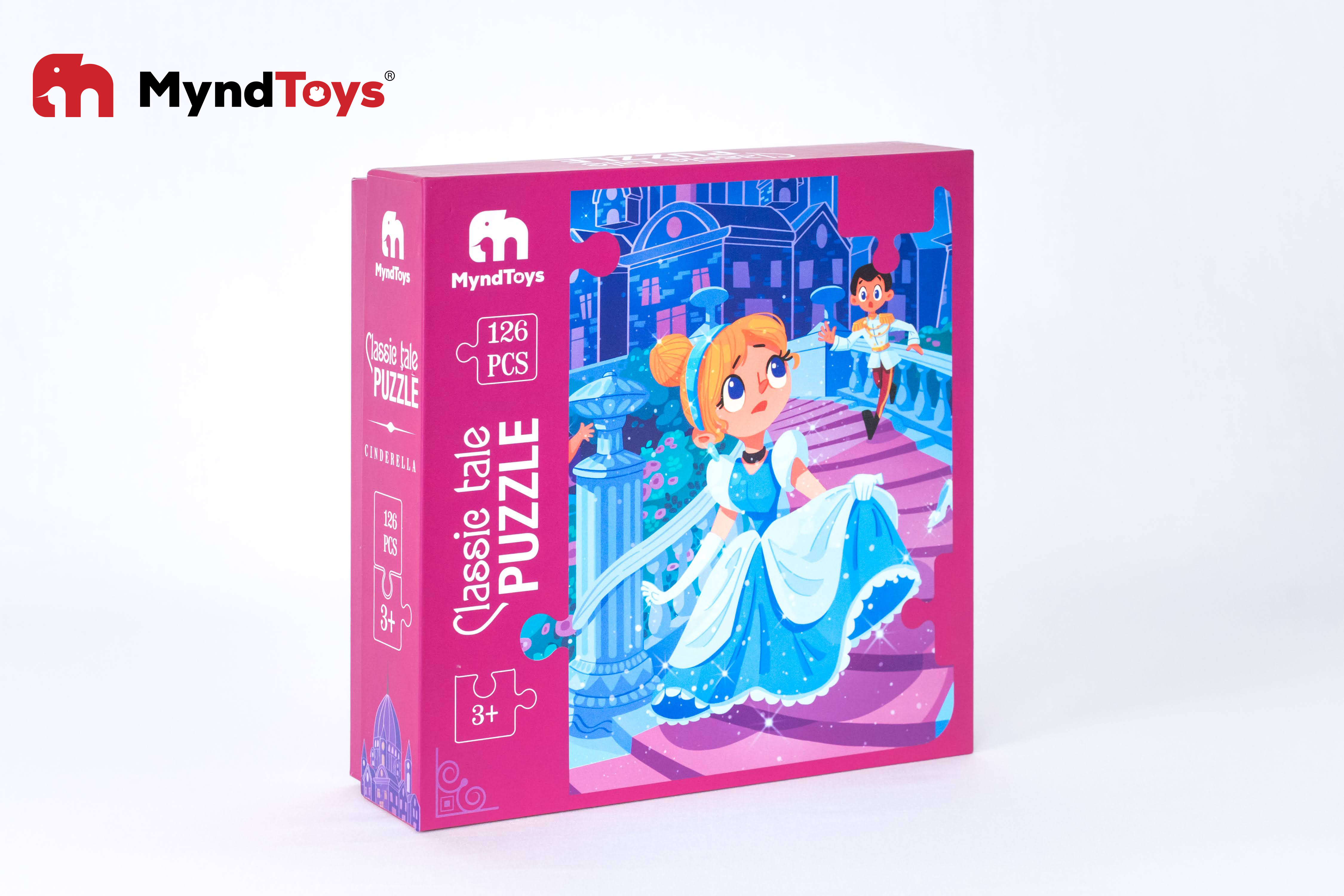 Đồ Chơi Xếp Hình MyndToys - Classic Tale Puzzle – Cinderella (Cô bé Lọ Lem 126 mảnh ghép cho Bé Từ 3 Tuổi)