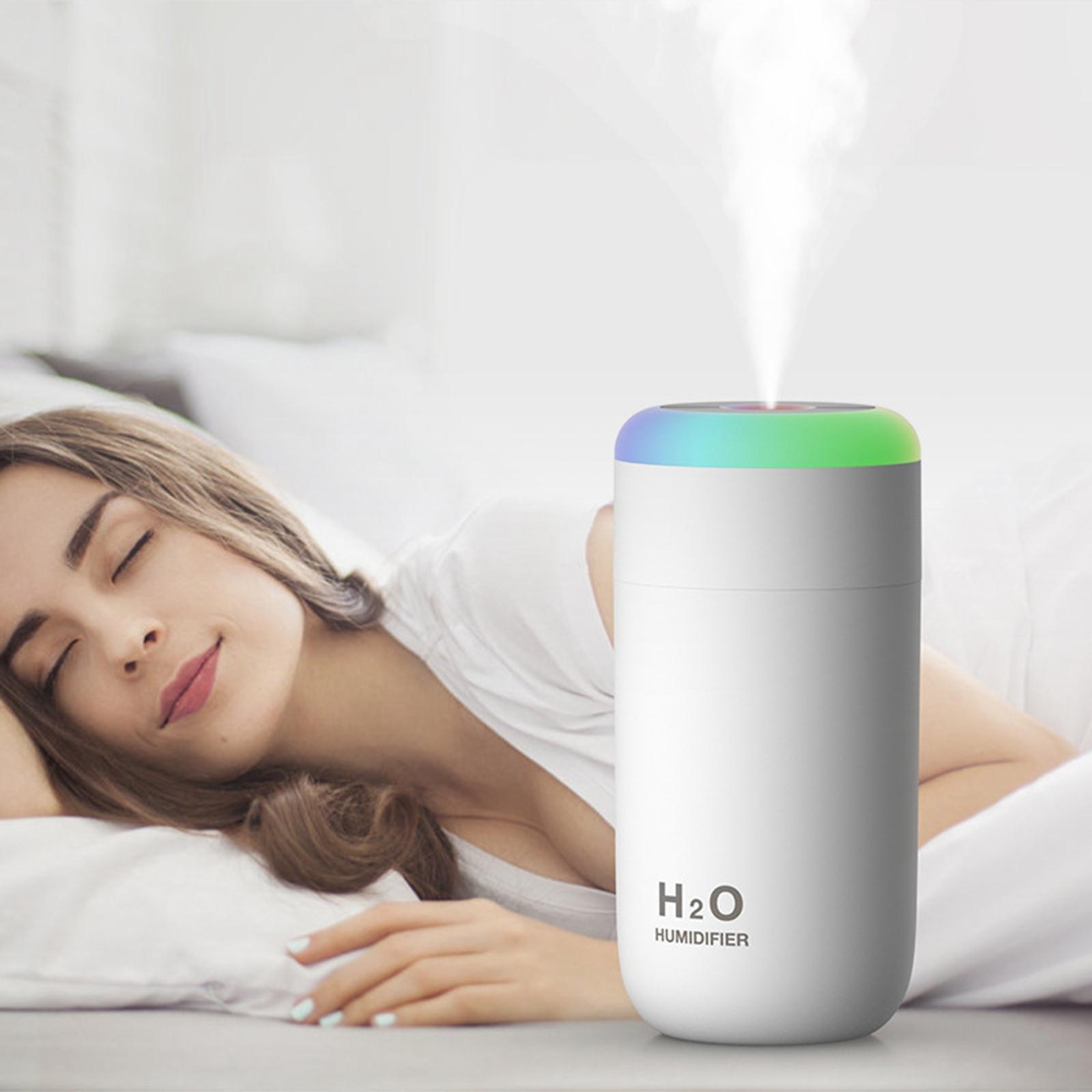 Mini Humidifier 2 Mist Modes Air Humidifier with LED Night Lamp Mist Humidifier for Car Travel