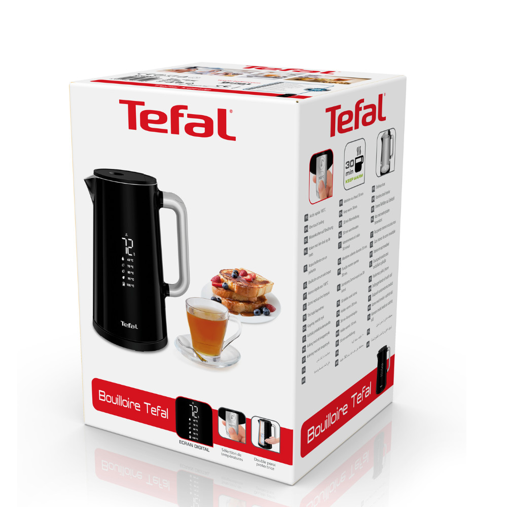 Bình đun siêu tốc thông minh 1.7L Tefal Smart &amp; Light KO850810 - 1800W - Hàng chính hãng