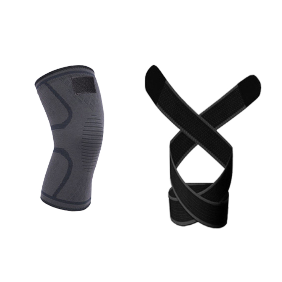 Hình ảnh Băng quấn bó gối ( 1 cái ) bảo vệ đầu gối , khớp gối 2 trong 1 , Giúp tránh chấn thương , tăng khả năng vận động linh hoạt CLEACCO  - Hàng chính hãng BORO SPORT