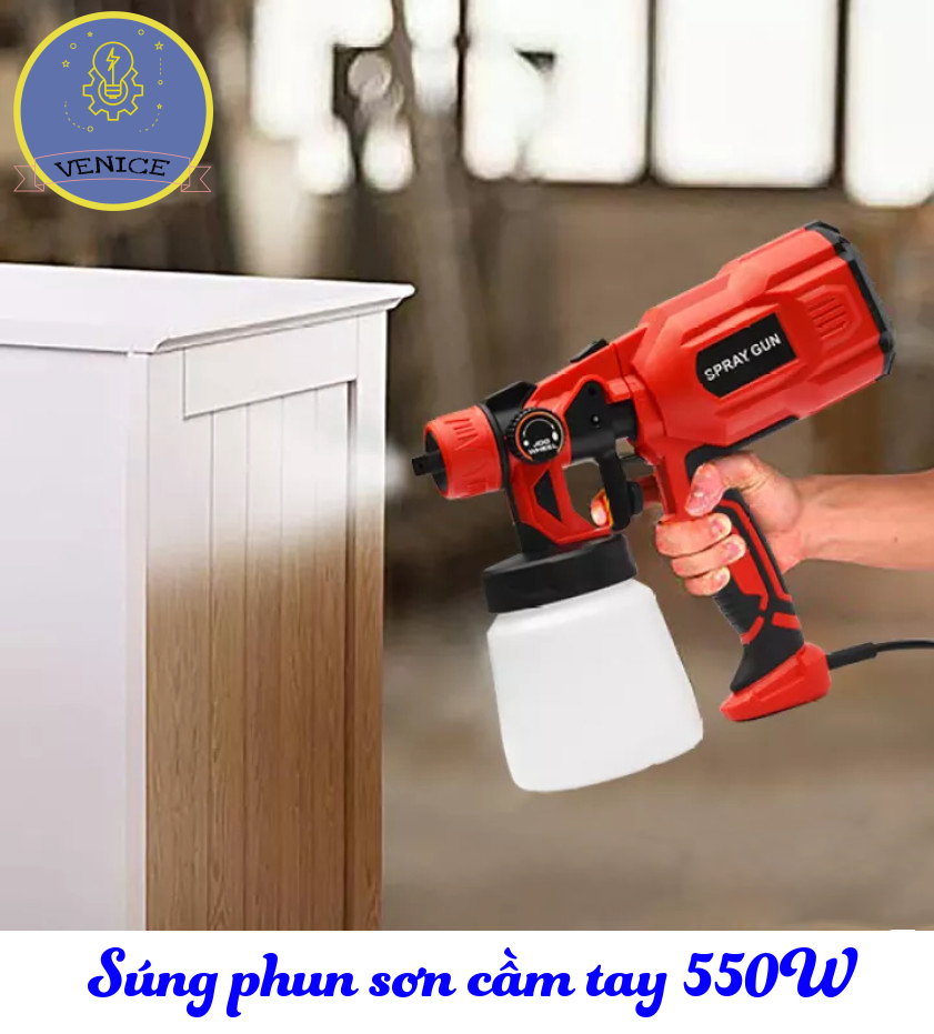 Máy phun sơn cầm tay - Dùng điện 220V - Công suất 550W