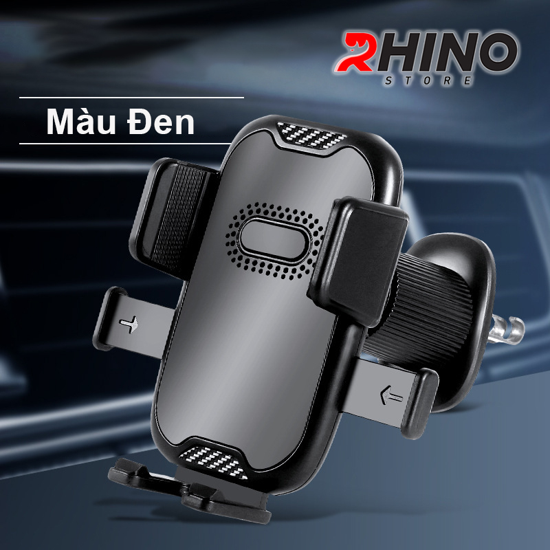 Kệ kẹp điện thoại trên ô tô Rhino KP702, giá đỡ gắn điện thoại trên điều hòa xe tiện lợi - Hàng chính hãng