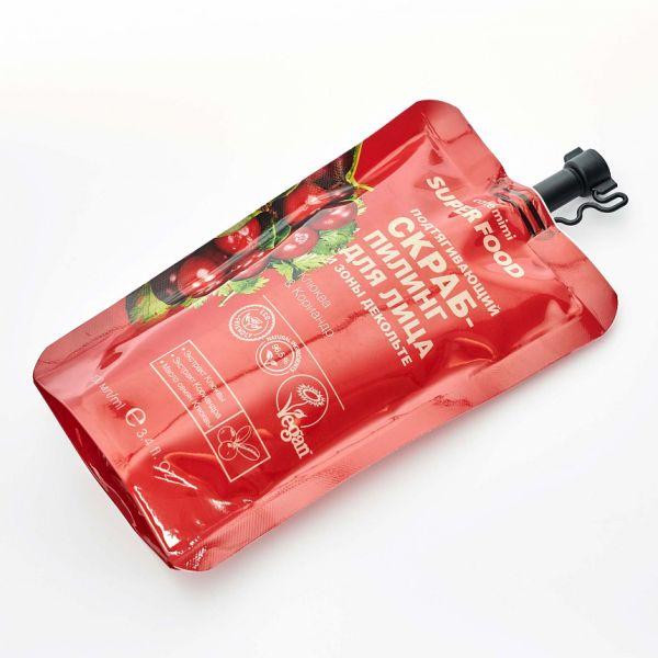 Tẩy Tế Bào Chết CAFÉ MIMI Nâng Cơ cho Da Mặt Và Vùng Ngực Cranberry & Coriander 100ml