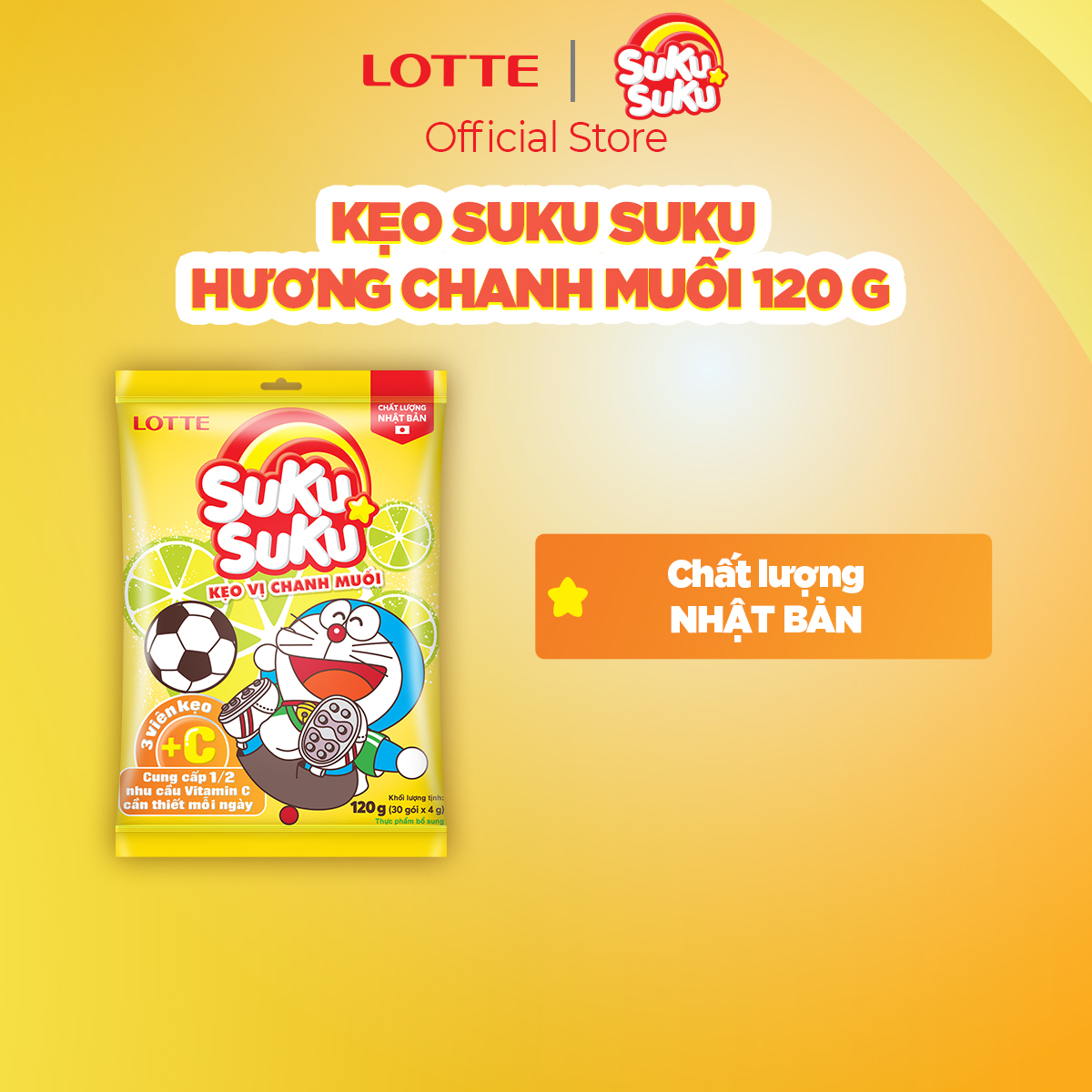 Kẹo SukuSuku hương chanh muối 98.8 g