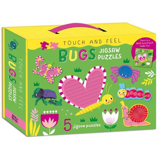 Touch And Feel Jigsaw Puzzles Boxset - Bugs (5 Jigsaw Puzzles)