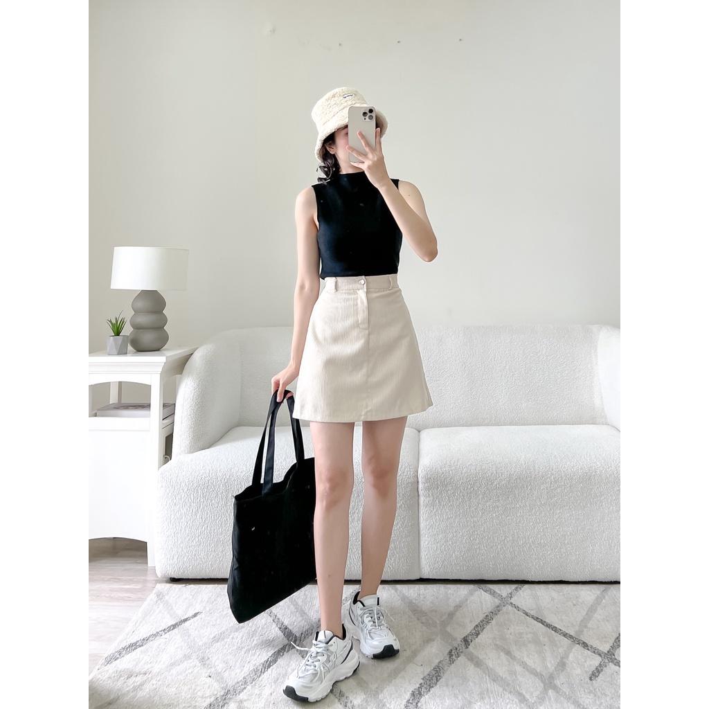 Surichau House - Áo ba lỗ trơn cổ cao chất dày dặn hàng đẹp