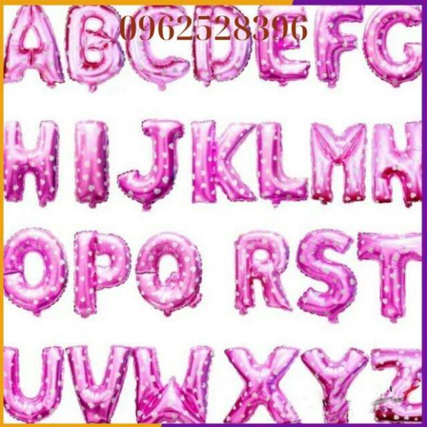 Bóng chữ lẻ ghép thành tên cái size 40cm