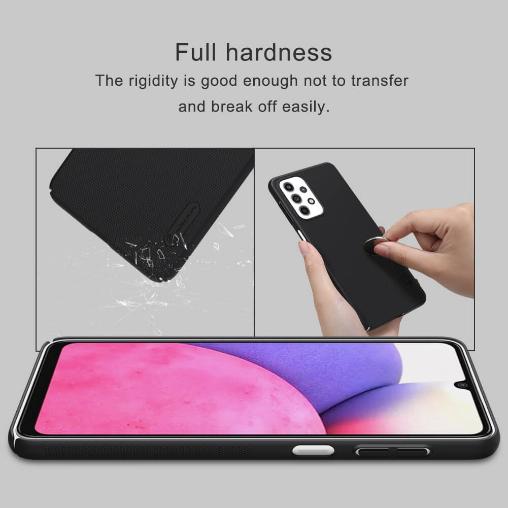 Ốp lưng sần chống sốc cho Samsung Galaxy A33 5G mặt lưng nhám hiệu Nillkin Super Frosted Shield - hàng nhập khẩu