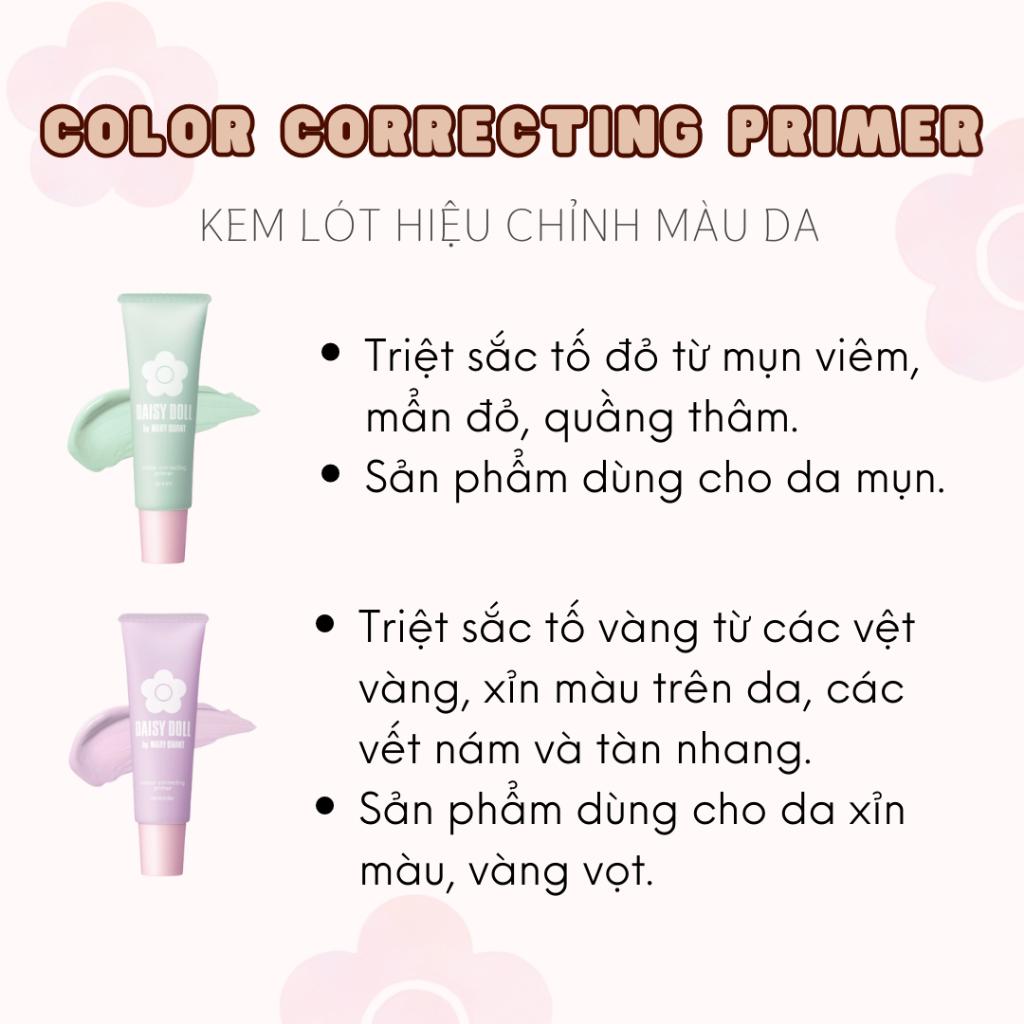 Kem Lót Hiệu Chỉnh Màu Da Daisy Doll Nhật Bản Tạo Lớp Lót Cho Da Căng Bóng, Sáng Mịn 30g