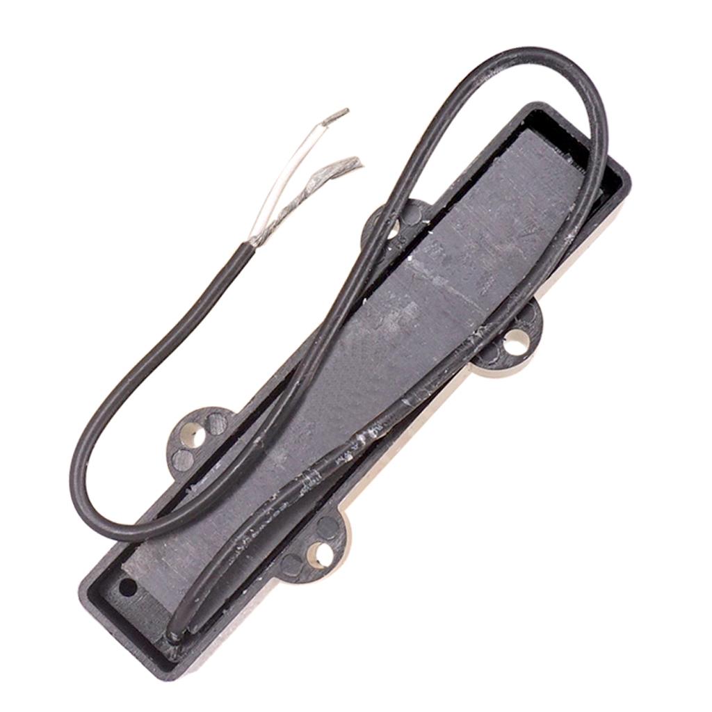 Pack of 2 Metal Electric Bass Open Pickups Black for JB Jazz Bass Part