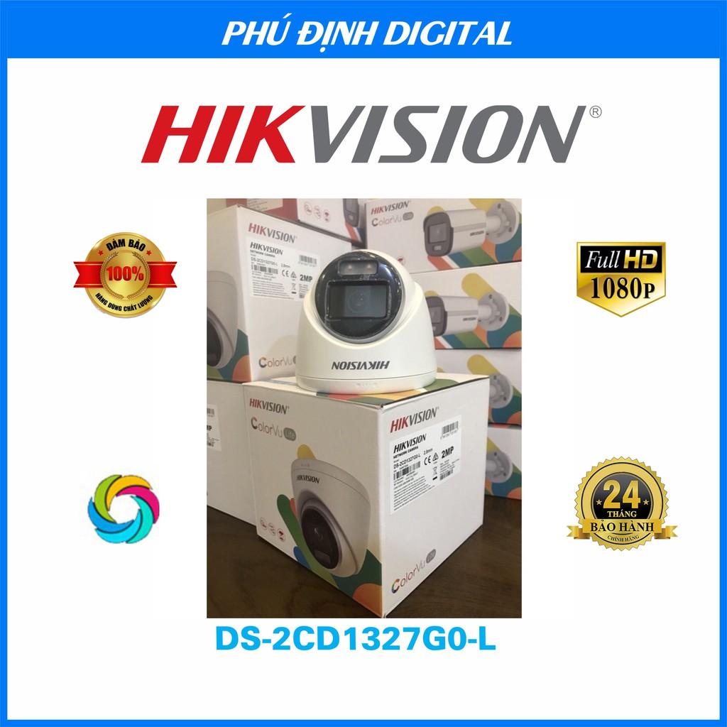 Camera IP Dome 2mp có màu ban đêm Hikvision mã DS-2CD1327G0-L - Hàng Chính Hãng