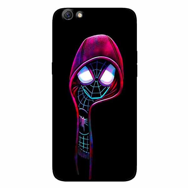 Ốp lưng in cho Oppo A83 Nhện Đen