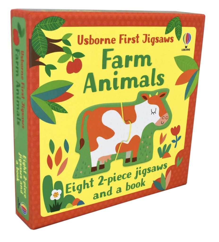 Sách - Anh: Usborne First Jigsaws: Farm Animals