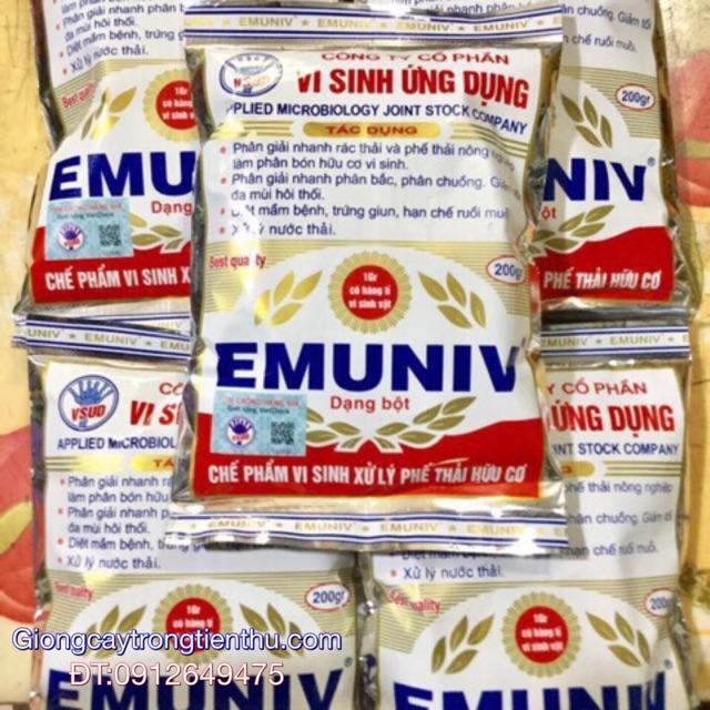 COMBO-10 GÓI CHẾ PHẨM VI SINH XỬ LÝ PHẾ THẢI HỮU CƠ EMUNIV