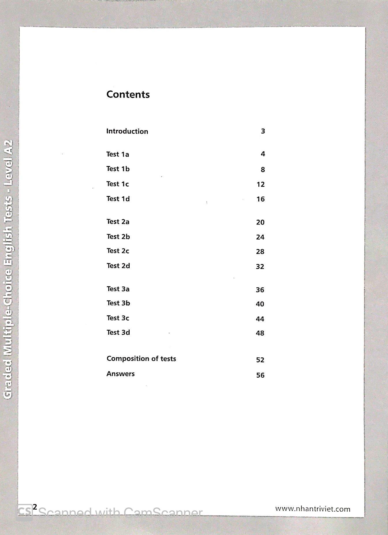 Graded Multiple - Choice English Test Level A2 (Không CD)