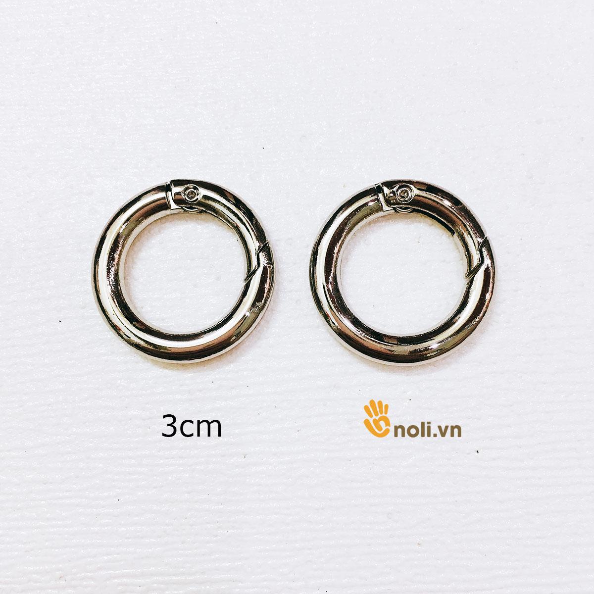 Khoen tròn mở 30mm (1 cái)