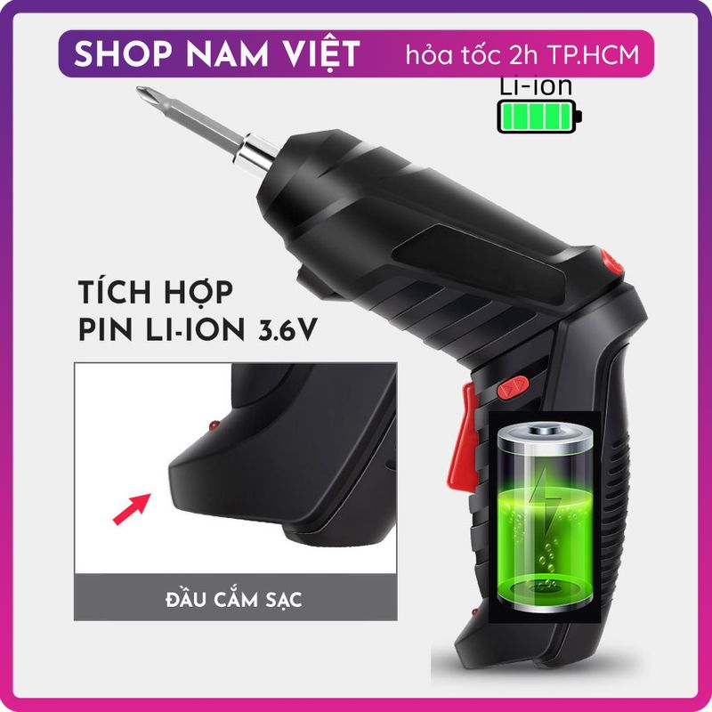 Bộ Tua Vít Điện 2 Chế Độ (Dùng Pin Sạc)