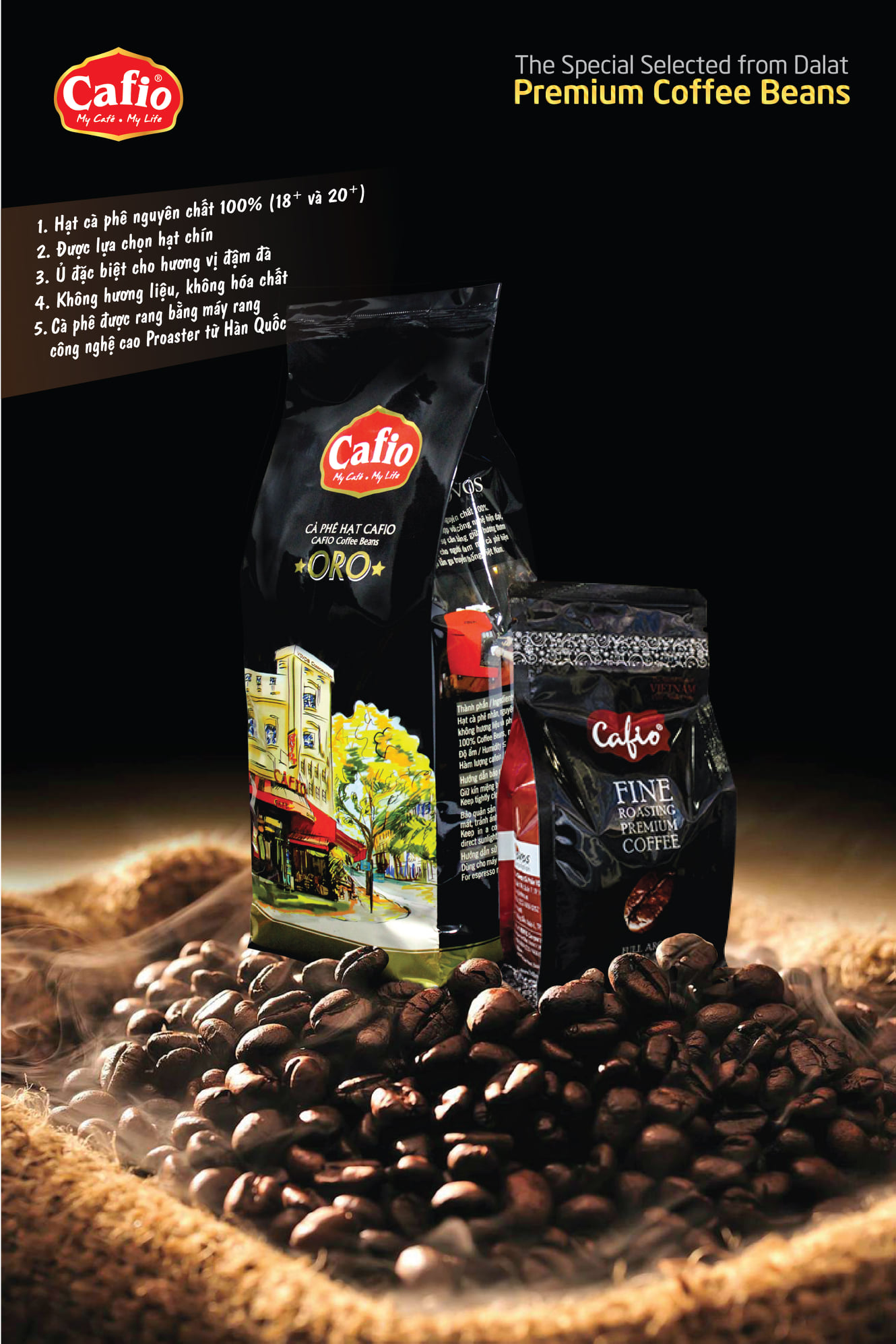 Cà Phê Cafio ORO - 1Kg