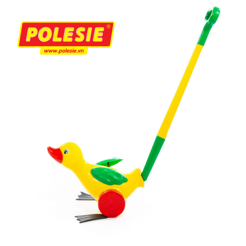 Đồ Chơi Xe Đẩy Vịt Con Giúp Bé Thích Thú Tập Đi Polesie 7925 - Hàng Chính Hãng Nhập Khẩu Châu Âu