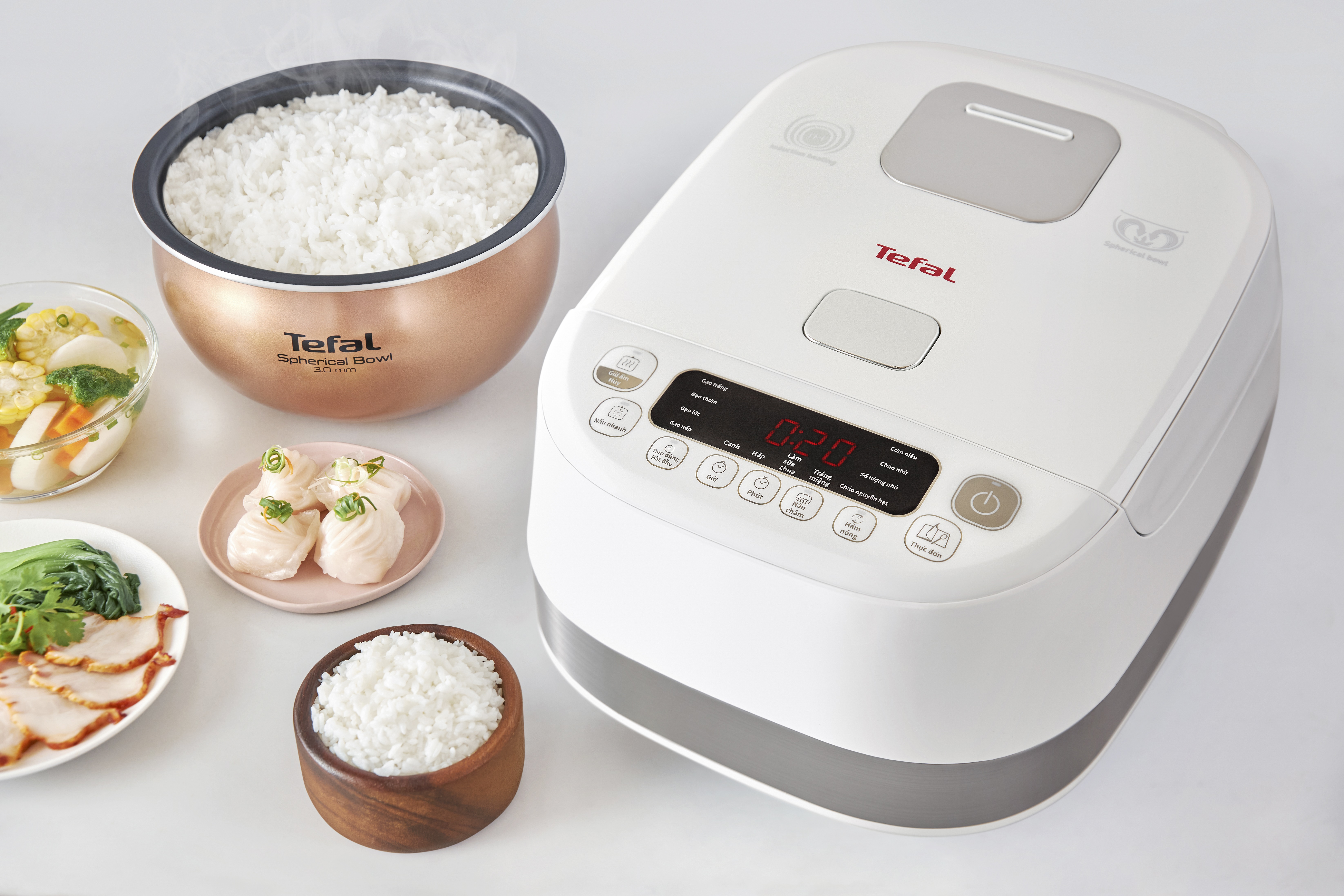 Nồi cơm điện tử cao tần Tefal 1.5L - Thương hiệu Pháp - RK808168 - Hàng chính hãng