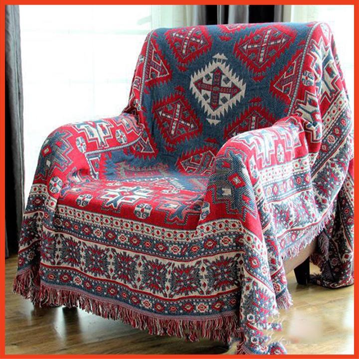 Khăn phủ sofa,thảm trải vintage thổ cẩm 90x180cm