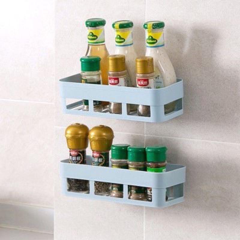 Kệ Nhựa Dán Tường Nhà Tắm, Nhà Bếp Đa Năng, Chịu Lực Tốt - Không Cần Khoan Đục