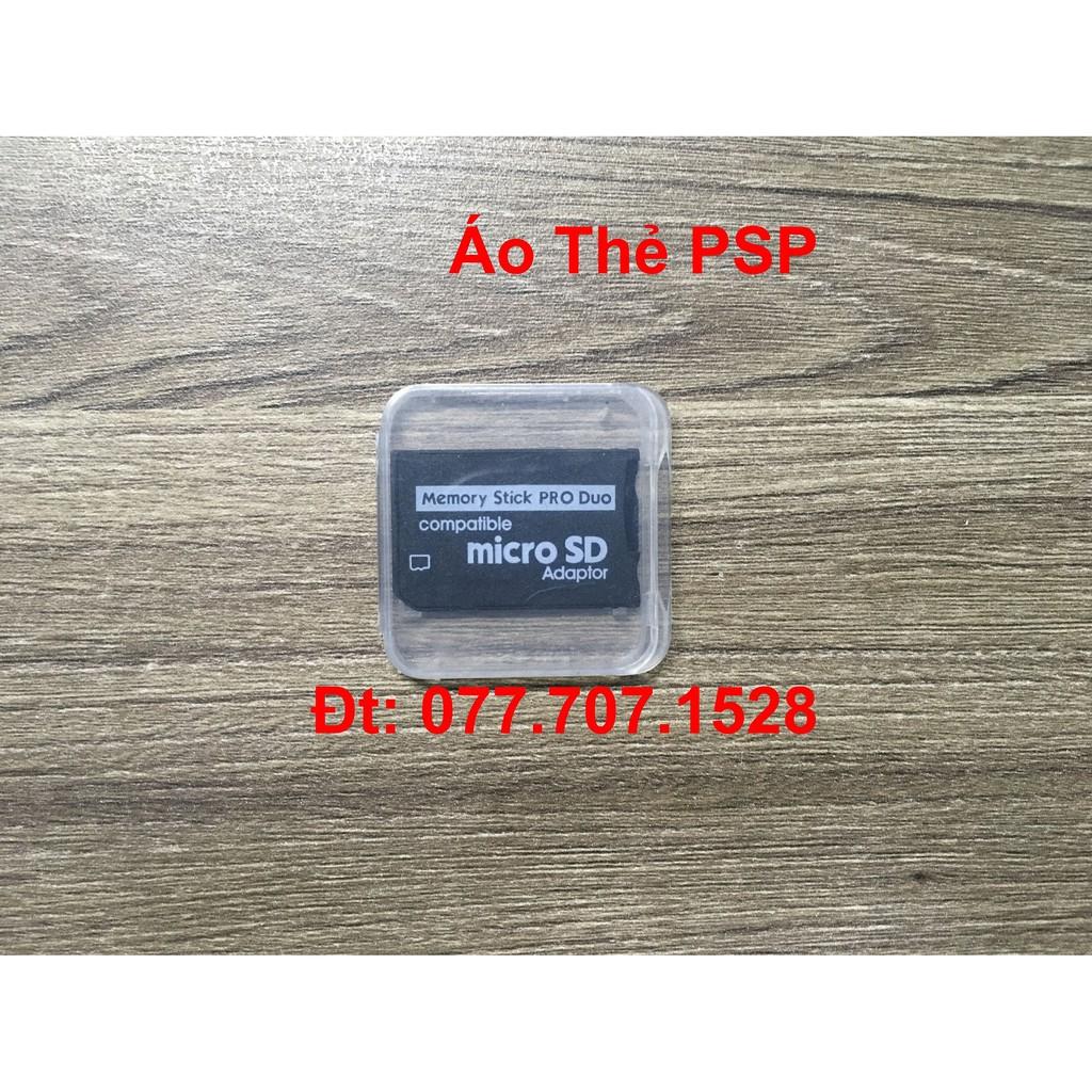 Áo thẻ nhớ adaptor MicroSD 32Gb 64Gb cho PSP 1000 2000 3000