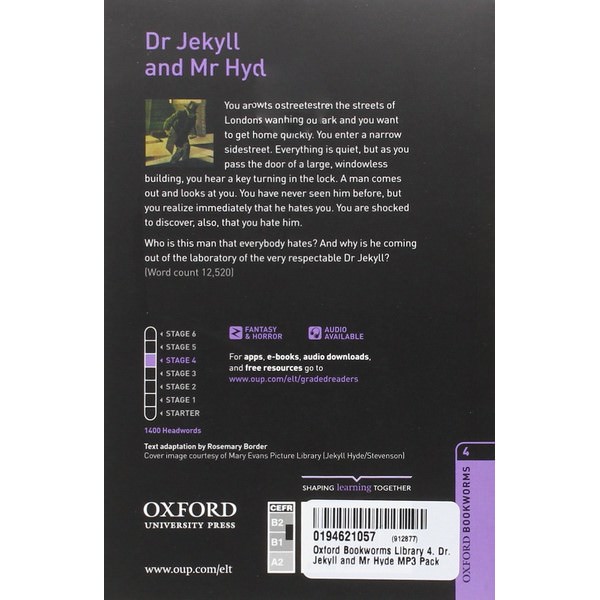 Oxford Bookworms Library (3 Ed.) 4: Dr Jekyll and Mr Hyde MP3 Pack