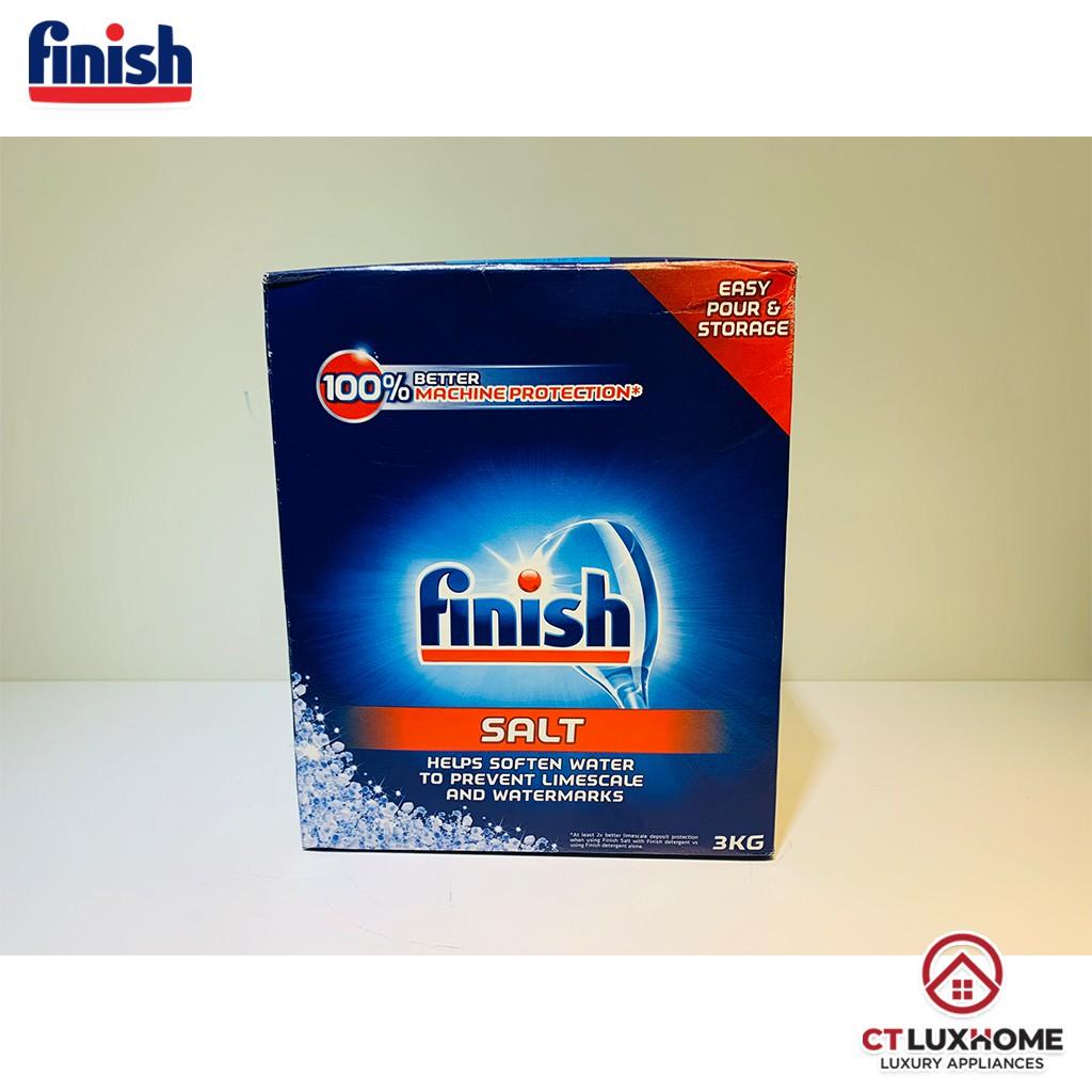 Muối rửa chén bát Finish 3kg - Hàng chính hãng [Không mùi, Rẻ vô địch]