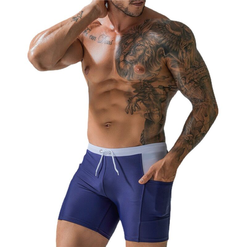 Quần Bơi Nam Boxer Có Túi Sportslink Deenyt A0113 - 1 - Xl - Xanh Đậm