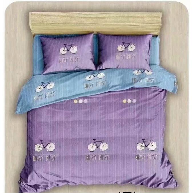Bộ chăn gối drap 100% cotton hoạ tiết